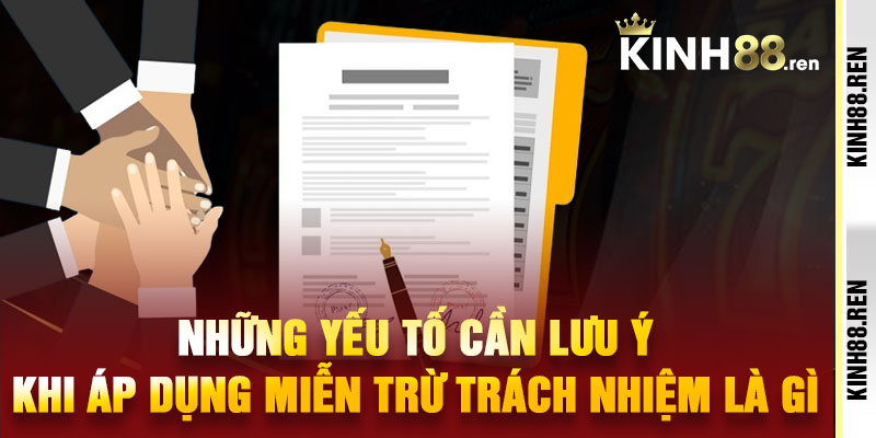 miễn trừ trách nhiệm